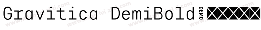 Gravitica DemiBold字体转换